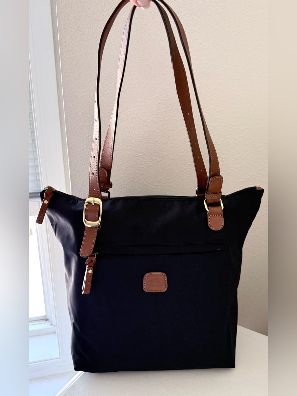 Bric’s | X Black Shopping Travel Business Tote | Removable Pouch Trolley Sleeve